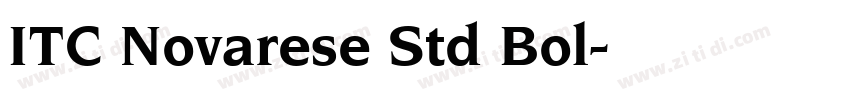 ITC Novarese Std Bol字体转换